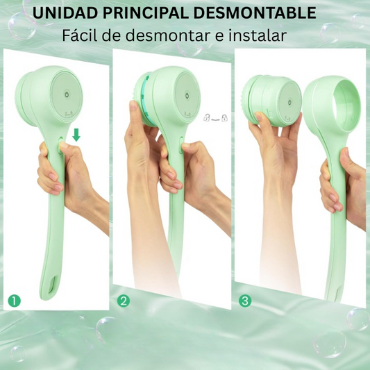 Cepillo eléctrico corporal para la espalda y la ducha